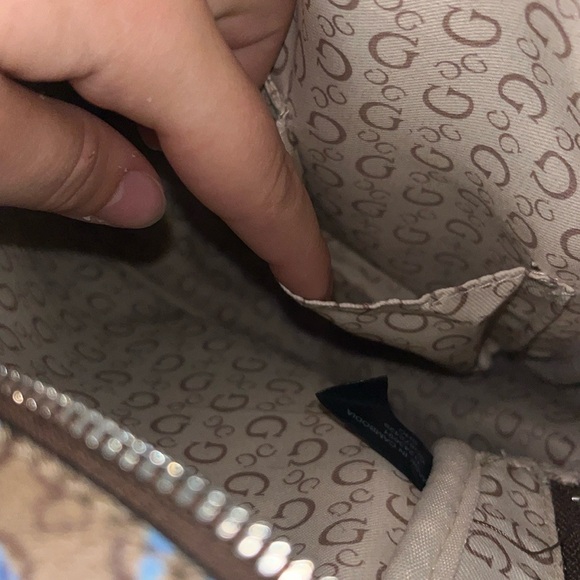 Guess Brown and Pink Backpack with Floral Accents main image 4